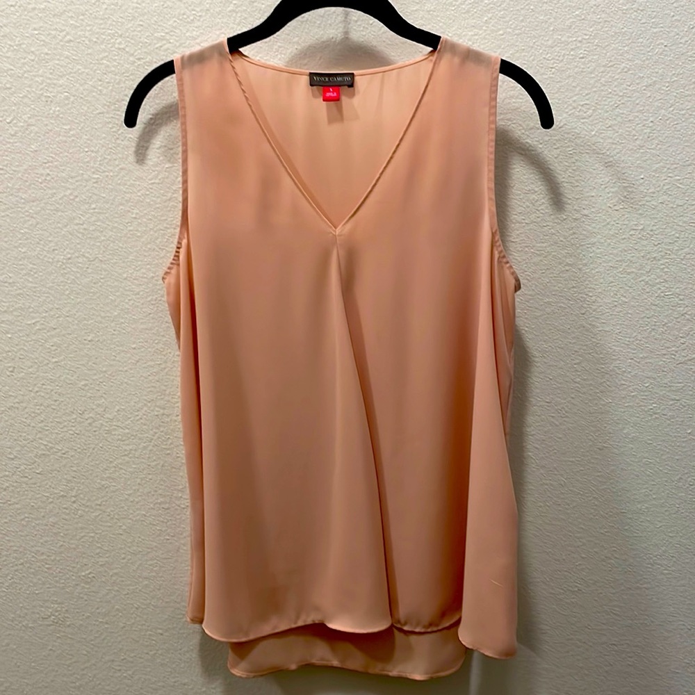 Vince Camuto Peach Sleeveless Blouse size small